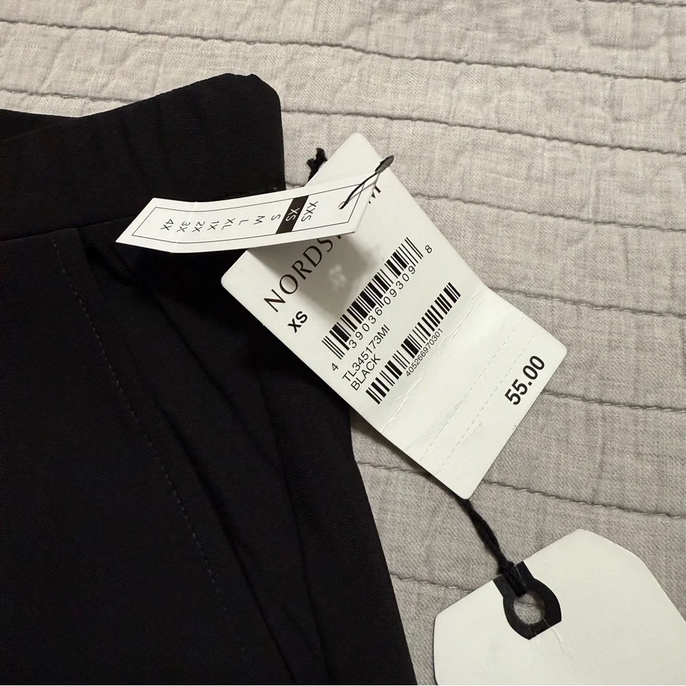 Leith Women's Black Pleat Front Trouser Size XS - Picture 4 of 9